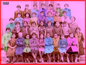 ECOLE BERTHELOT FILLES 1958 CMX MME SAVELY